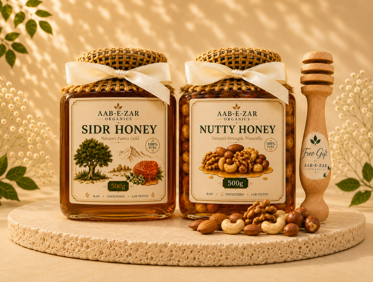 AAB-E-ZAR Honey Duo Bundle (500g + 500g)