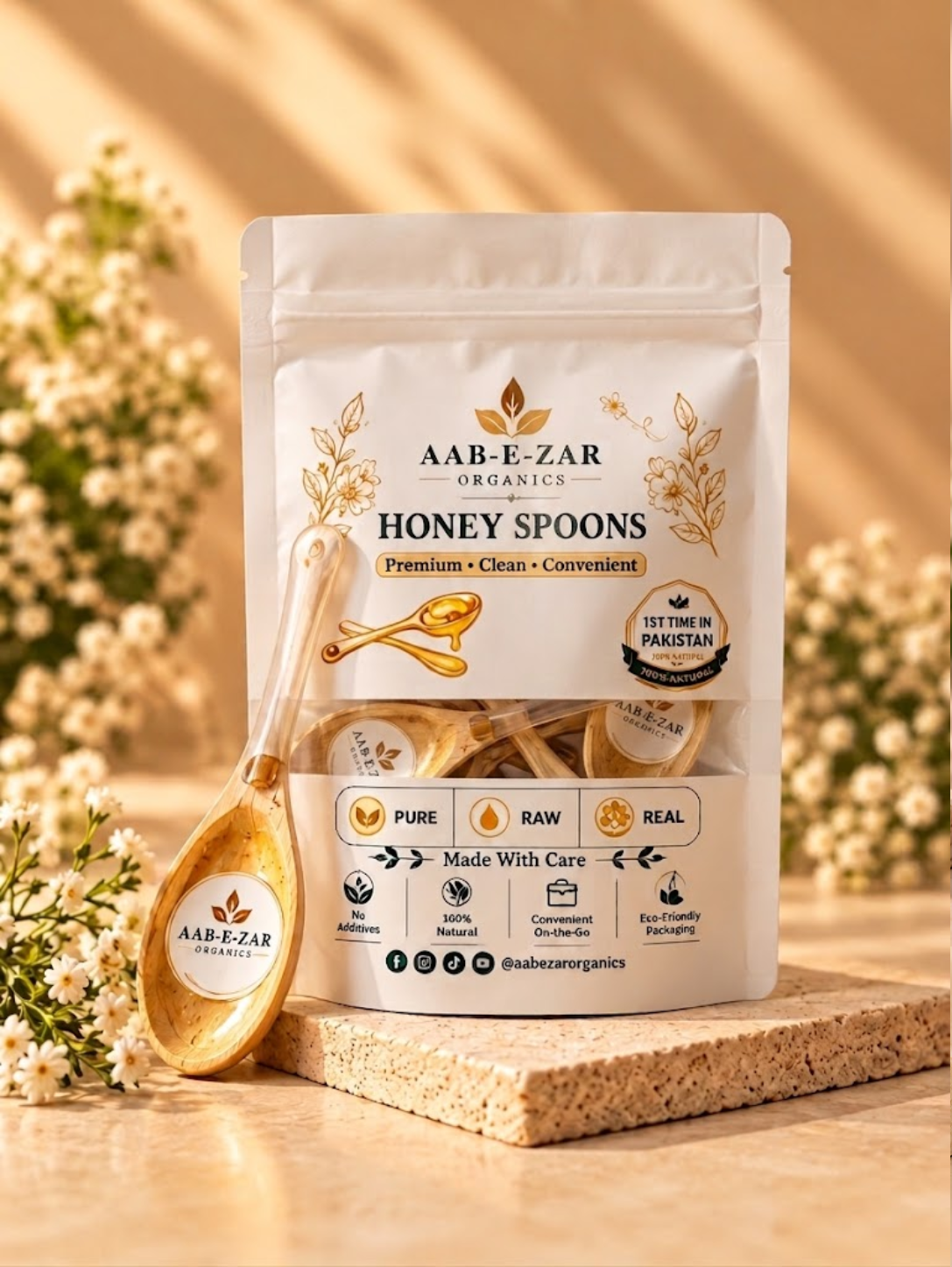 AAB-E-ZAR Premium Honey Spoons