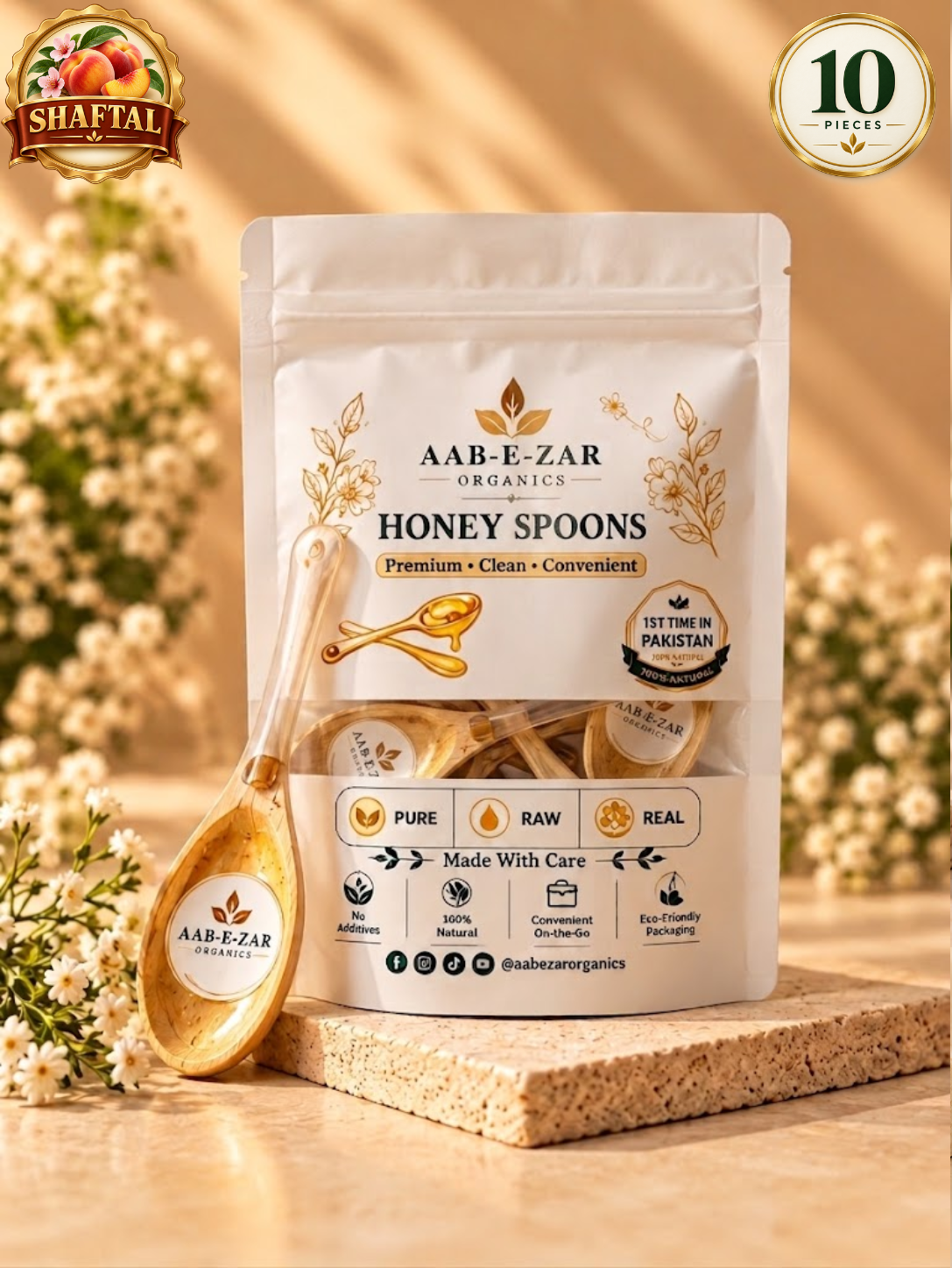 AAB-E-ZAR Premium Honey Spoons