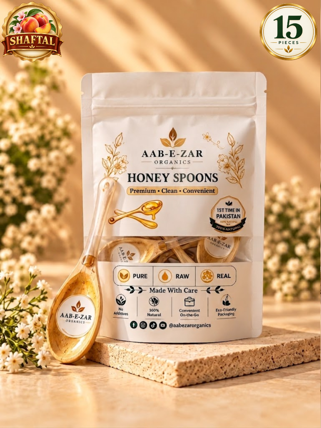 AAB-E-ZAR Premium Honey Spoons